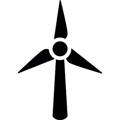 Turbine wind vector logo