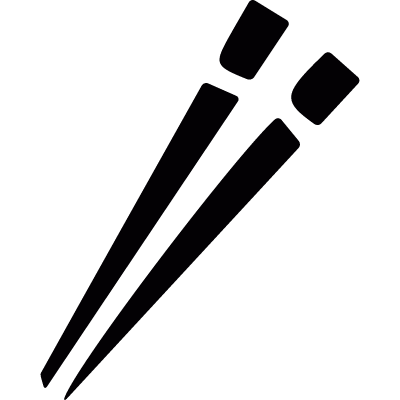 Japanese chopsticks vector logo