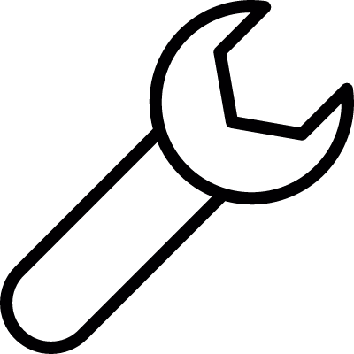 Spanner, IOS 7 interface symbol vector logo