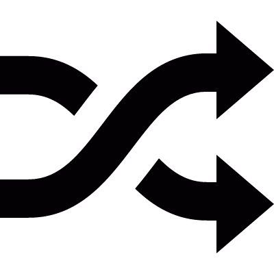 Crossed arrows vector logo