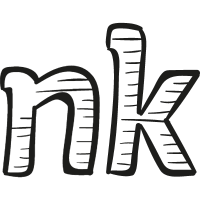 NK drawn logo vector
