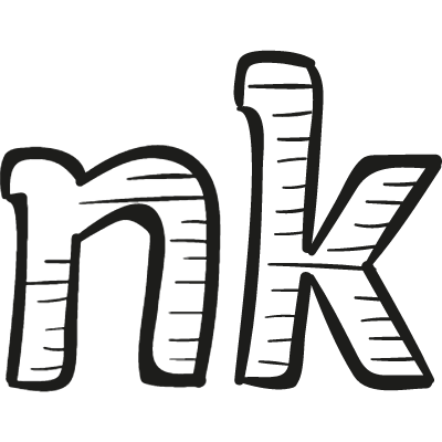 NK drawn logo vector logo