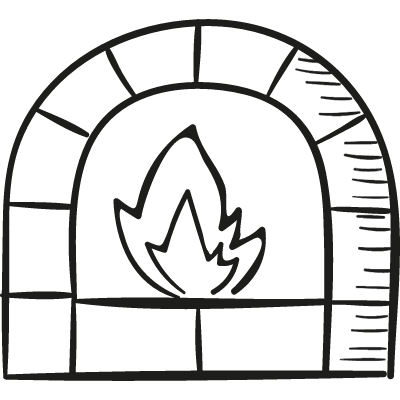 Chimney With Fire vector logo