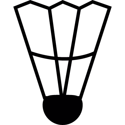 Badminton Feather vector logo