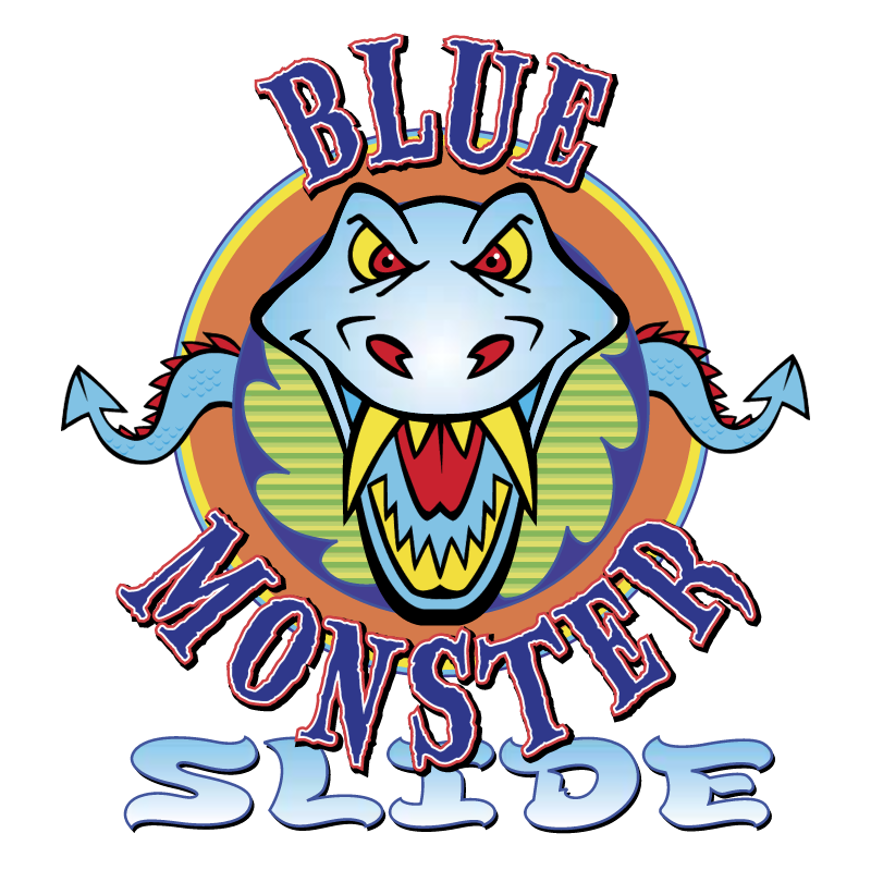 Blue Monster Slide vector