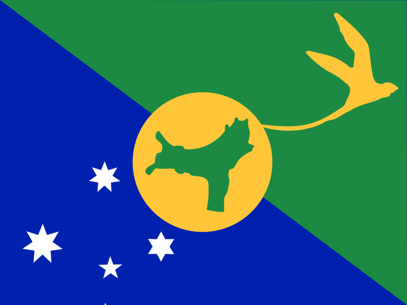 Flag of Christmas Island vector