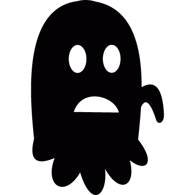 Worried Ghost vector logo
