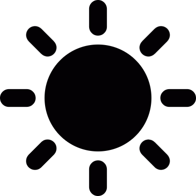 Shining sun vector logo