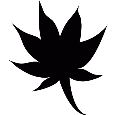 Japanese leaf vector logo