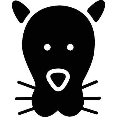 Dog head vector logo