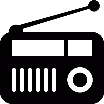 Old radio vector logo