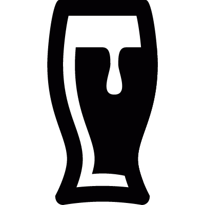Glass of beer vector logo