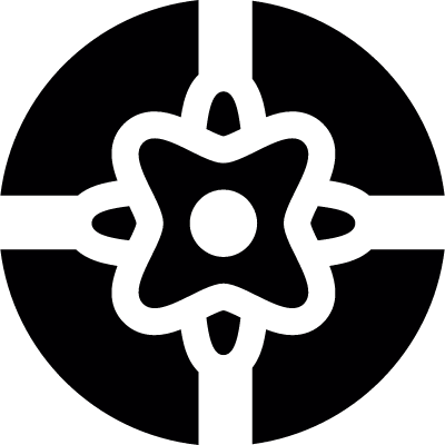 Top view gift vector logo