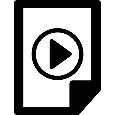 Video file vector logo