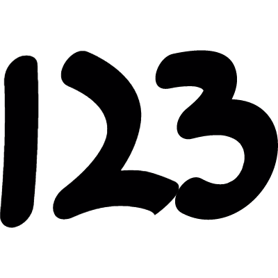 Numbers vector logo