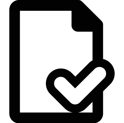 Verified Document vector logo