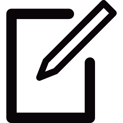 Edit document button vector logo