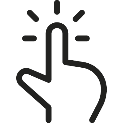 One Finger Click vector logo