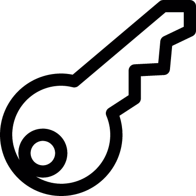 Key Outline vector logo