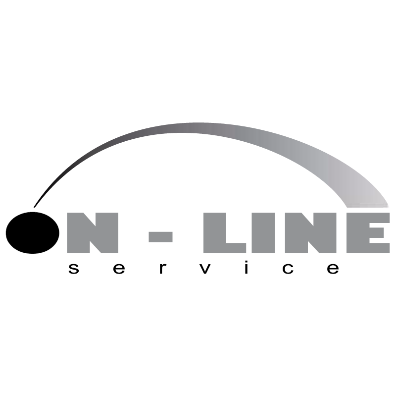 On Line Service vector