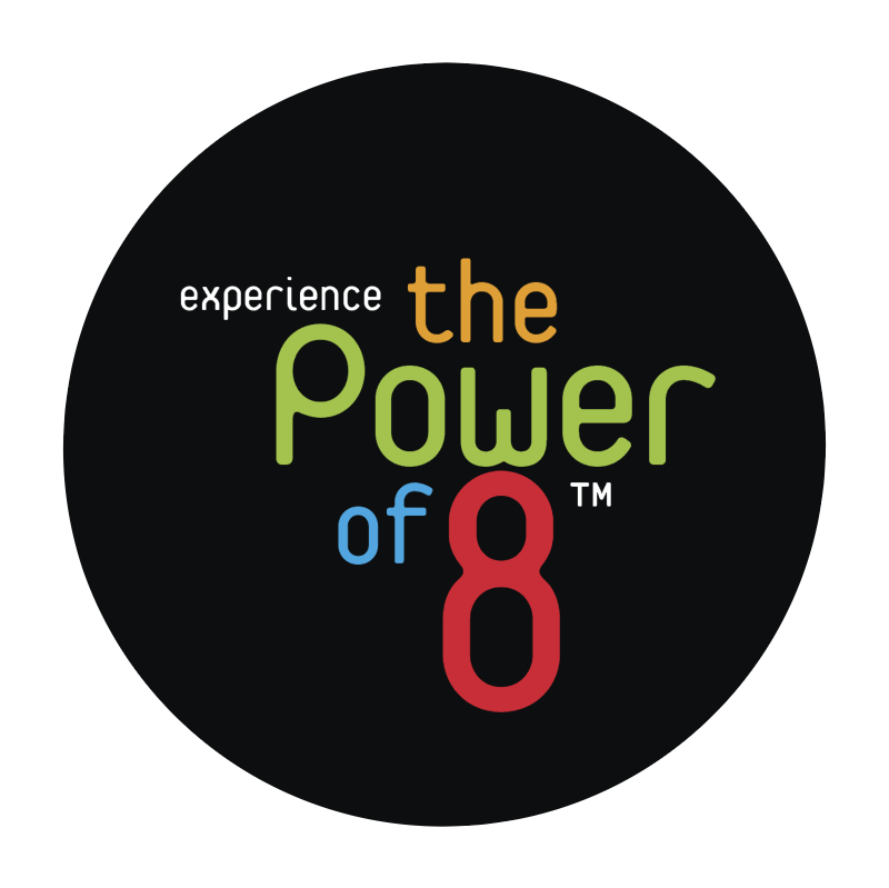 The Power of 8 vector logo