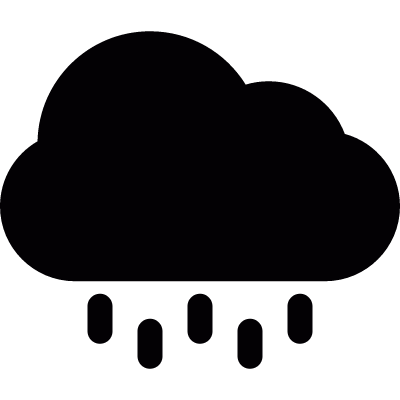 Cloud and drops vector logo