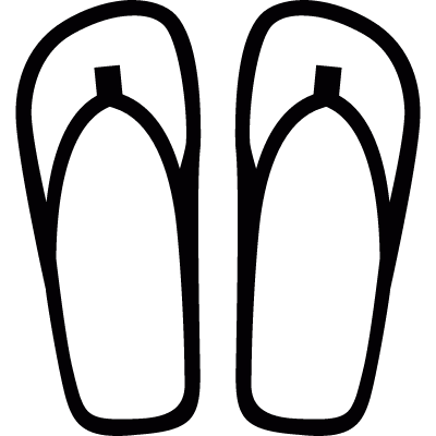 flip flops vector logo
