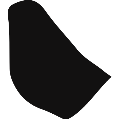 Barbados country map black shape vector logo