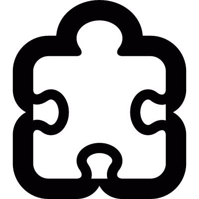 Puzzle piece vector logo