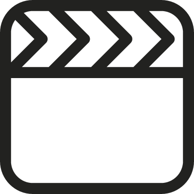 Video Clapperboard vector logo