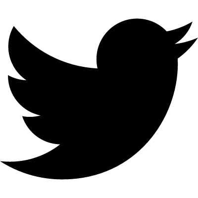 Twitter Logo Silhouette vector logo