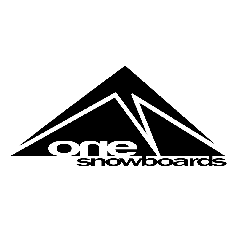 one snowboards vector