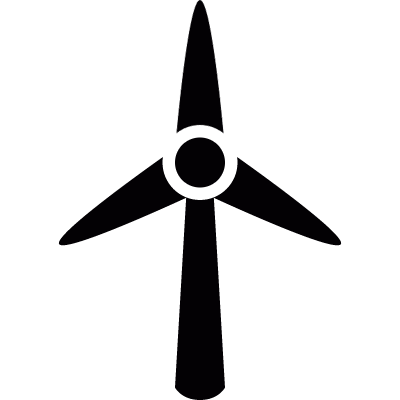 Wind turbine vector logo