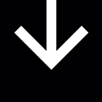 Arrow down inside a black square vector