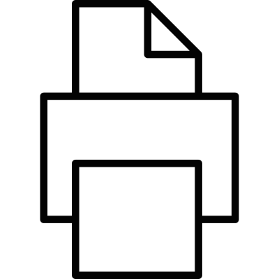 Document printing vector logo