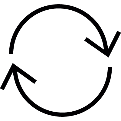 Synchronise, IOS 7 interface symbol vector logo
