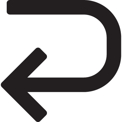 Left Curve Arrow vector logo