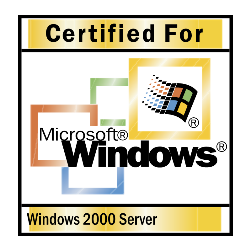 Microsoft Windows 2000 Server vector logo