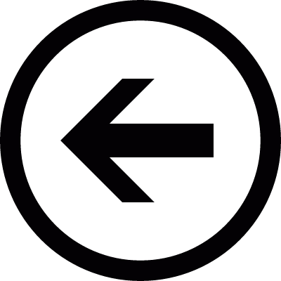 Left arrow button vector logo
