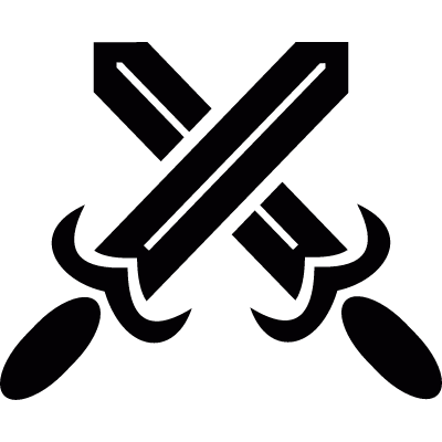 Cross Swords vector logo