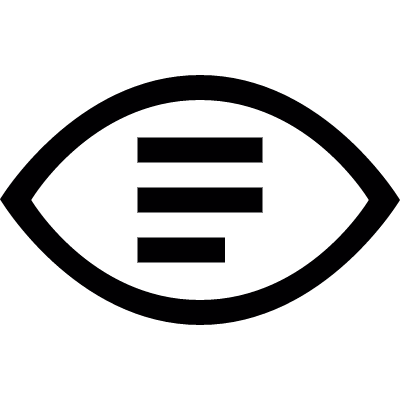 Text viewer vector logo