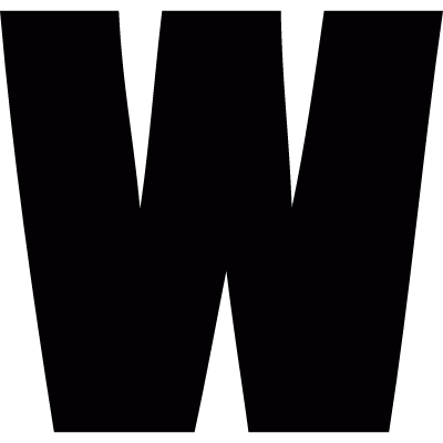 W letter vector logo