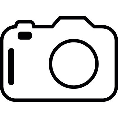 Photo camera, IOS 7 interface symbol vector logo
