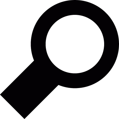 Magnifying glass vector logo