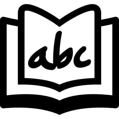 Alphabet book vector logo