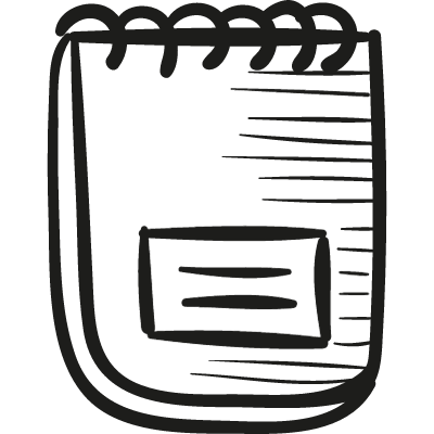 Ringed notepad vector logo