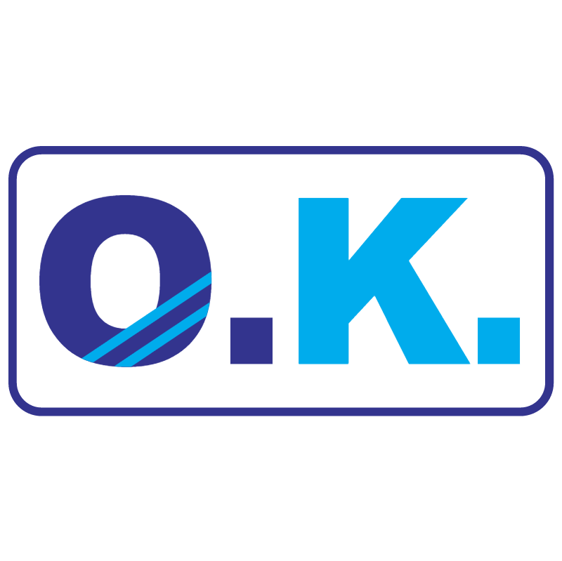 O K vector logo