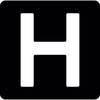 Heliport sign vector logo
