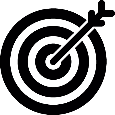 Arrows in Dart Boards vector logo