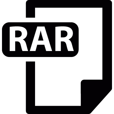 RAR file vector logo